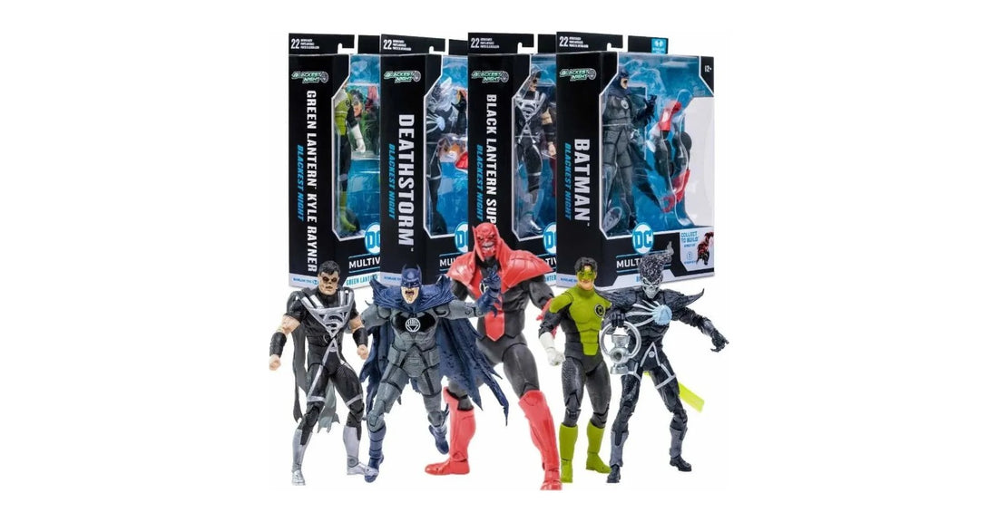 Set de cuatro figuras de Blackest Night con las piezas para armar a Atrocitus, McFarlane