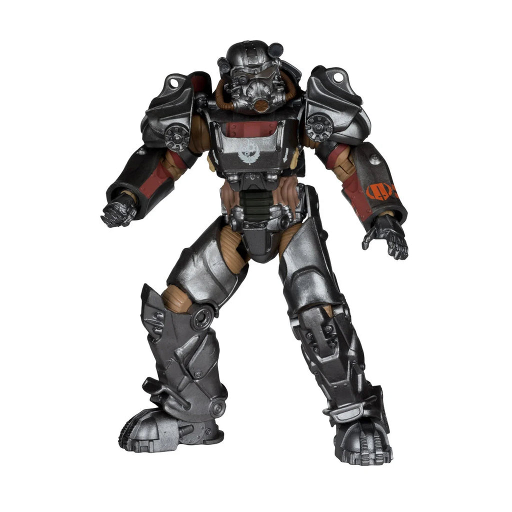 Paladin Danse T-60: acercamiento al torso de la servoarmadura y el rostro descubierto