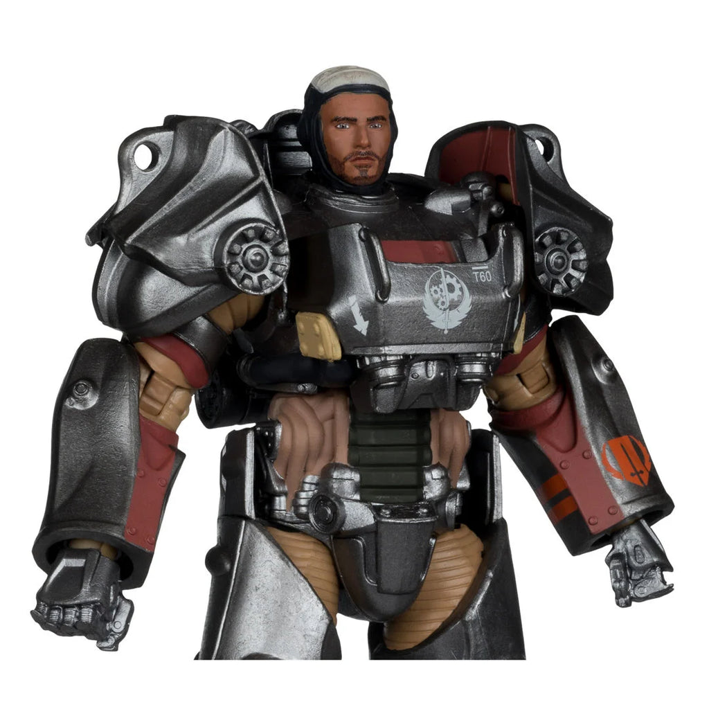 Paladin Danse T-60: figura completa de frente sobre su base