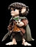 Figura Frodo Baggins Mini Epics de Wētā Workshop, vista lateral