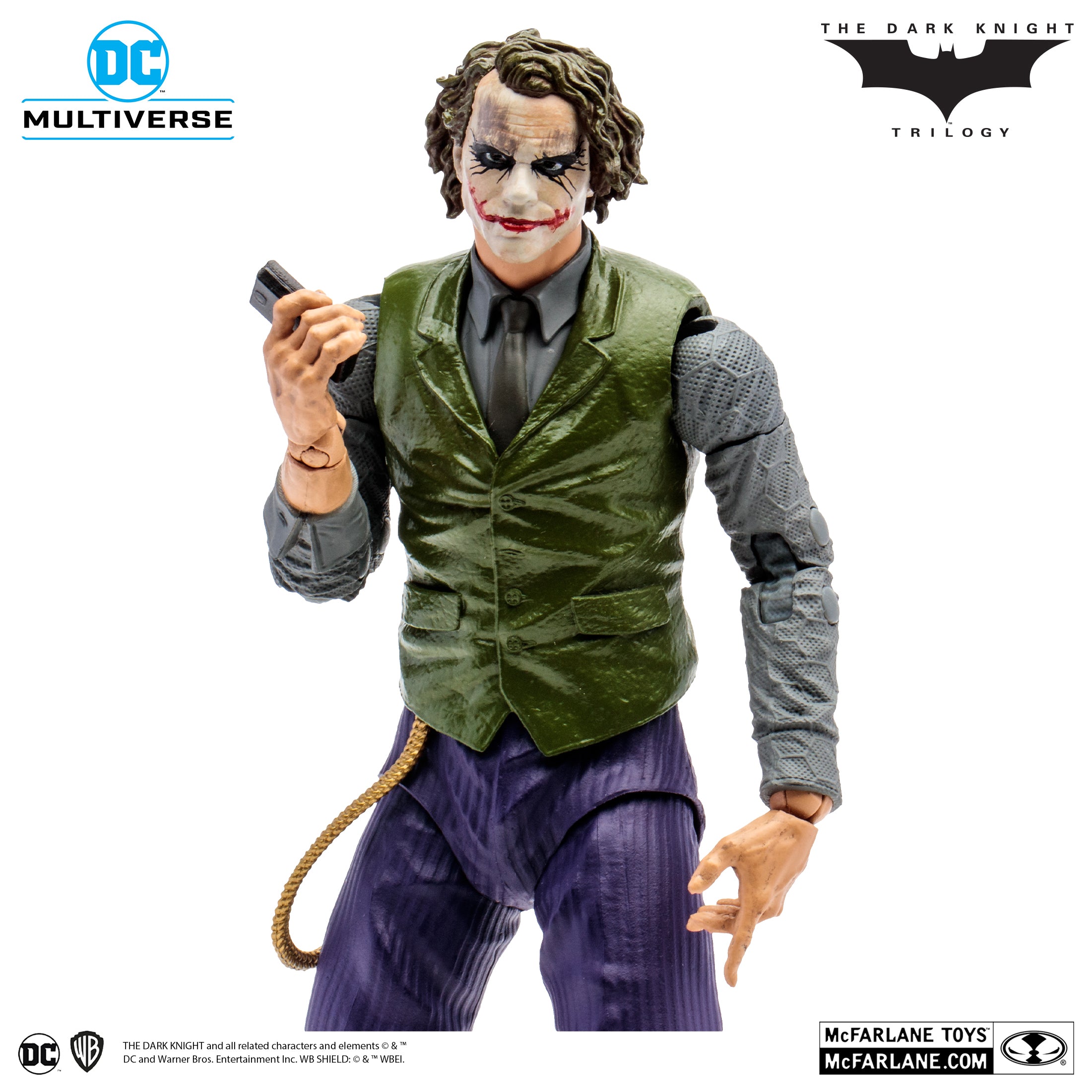 Detalle del rostro del Joker con el maquillaje corrido, versión del interrogatorio