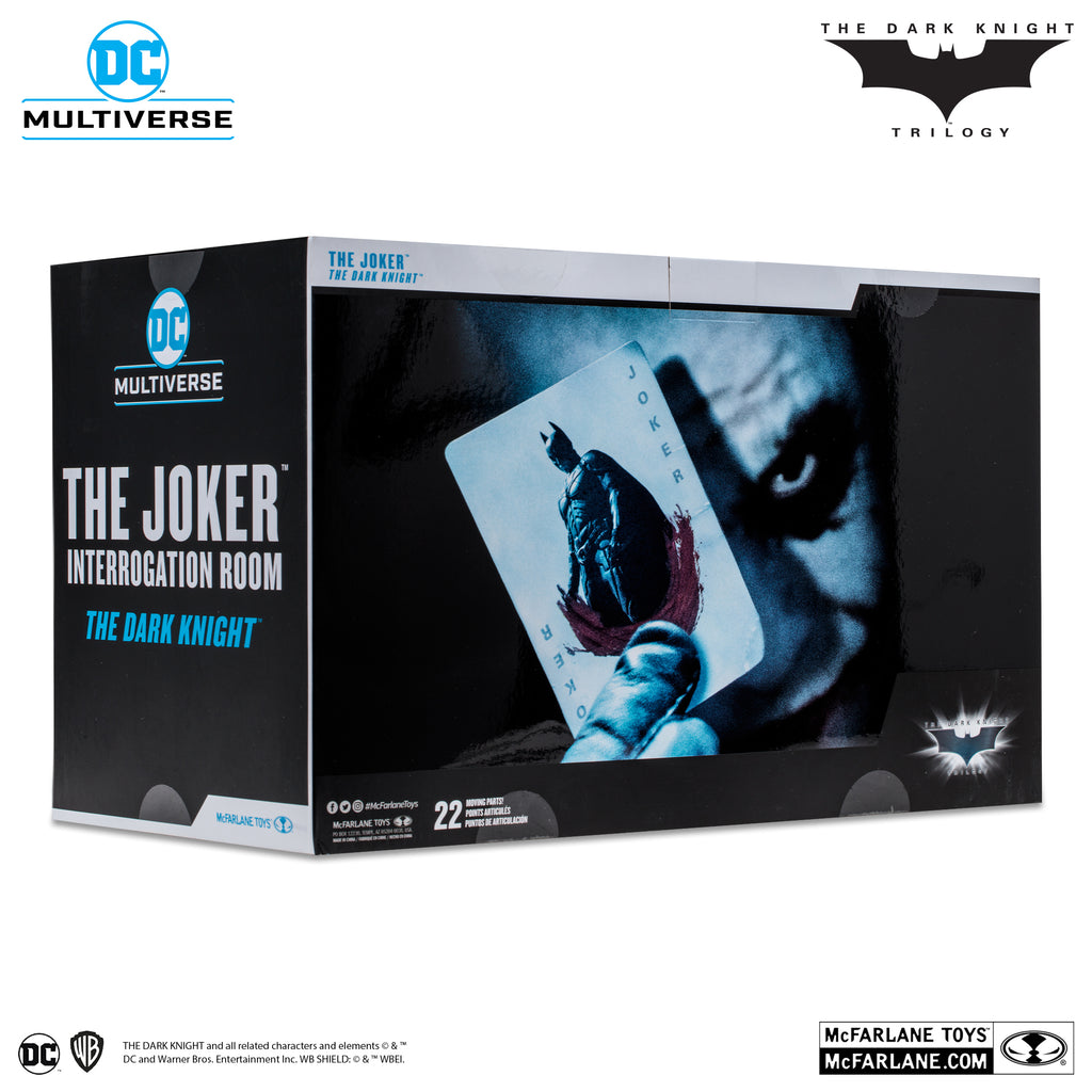 Vista lateral de la caja de The Joker Interrogation Room Pack