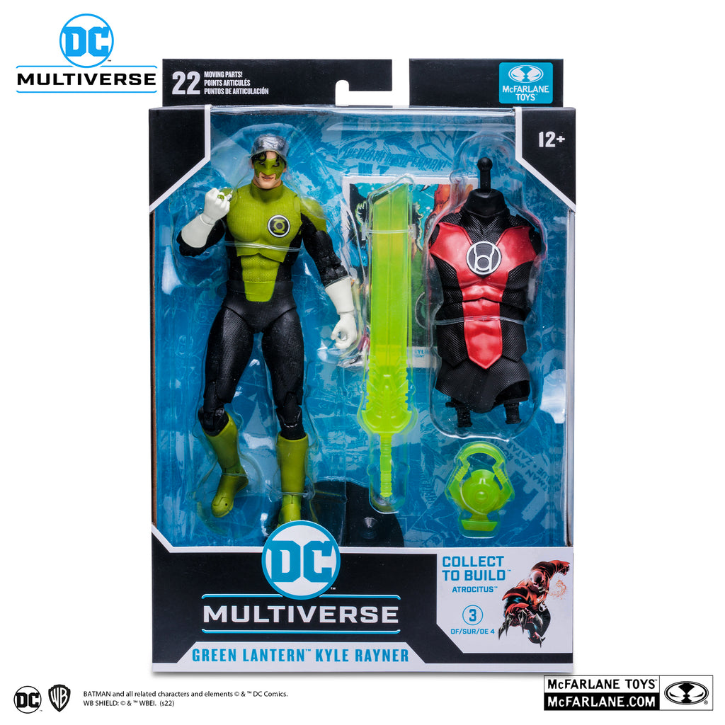 Green Lantern Kyle Rayner Blackest Night McFarlane DC Multiverse 7 pulgadas — vista de detalle