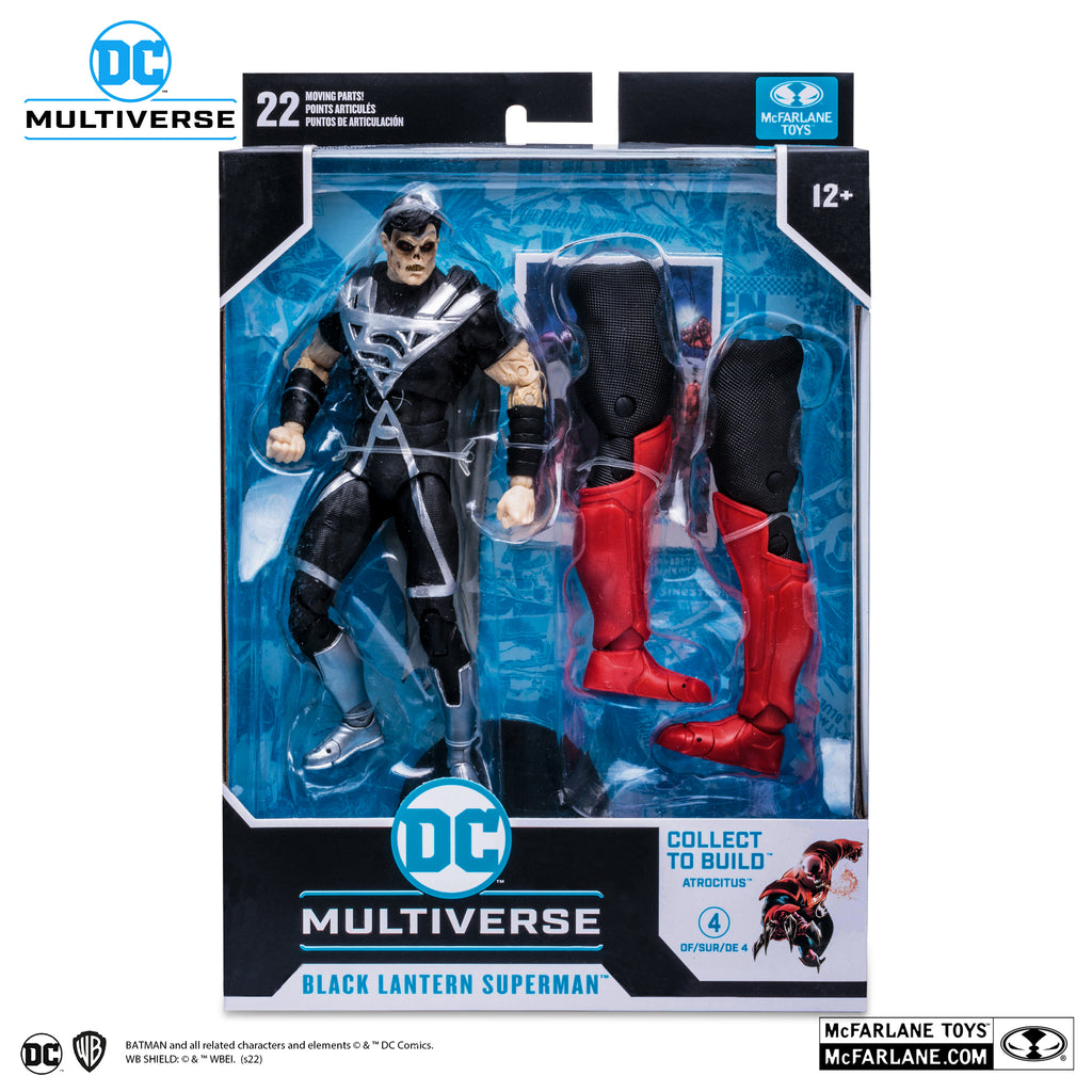 Black Lantern Superman Blackest Night McFarlane DC Multiverse 7 pulgadas — vista de detalle
