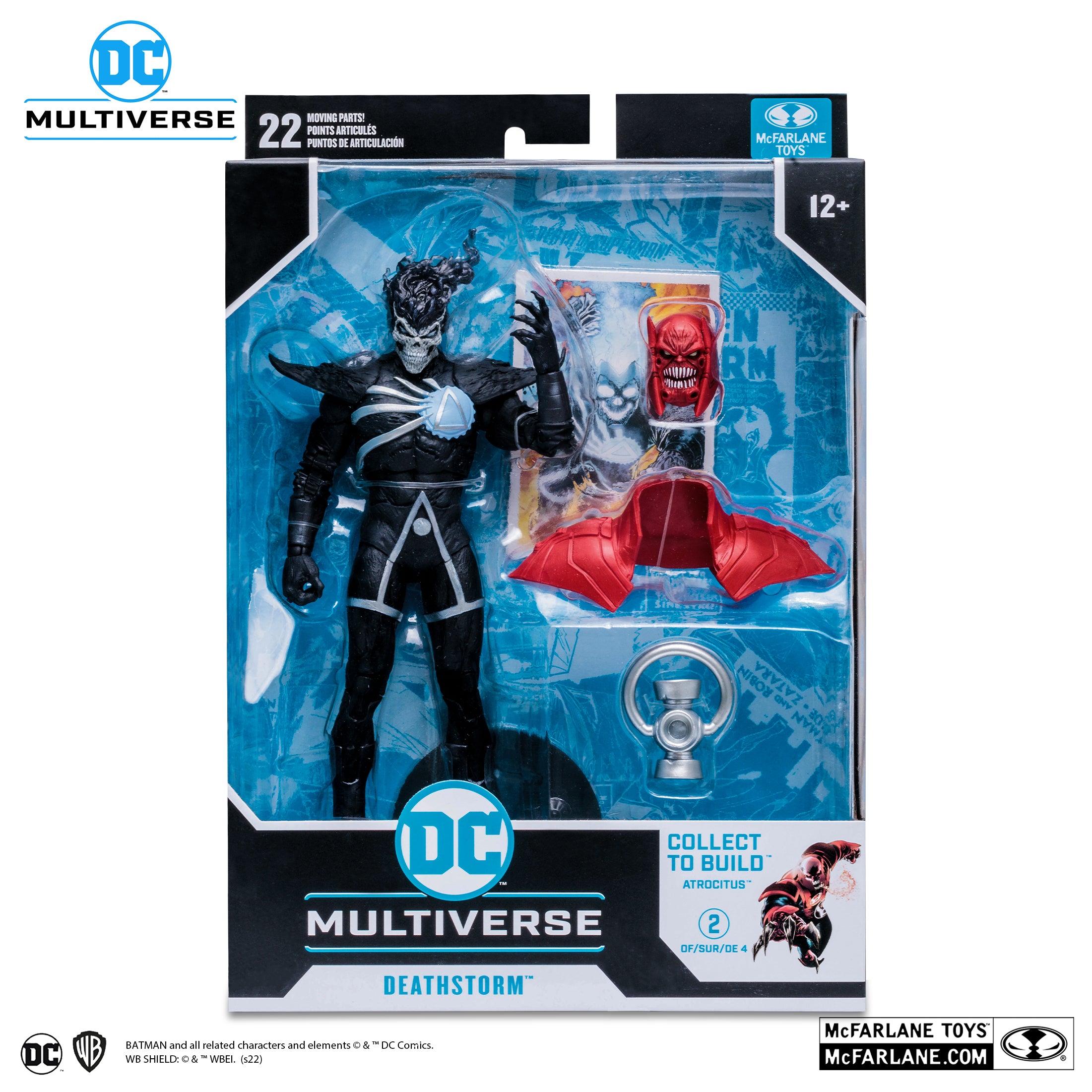 Deathstorm Blackest Night McFarlane DC Multiverse 7 pulgadas — vista de detalle