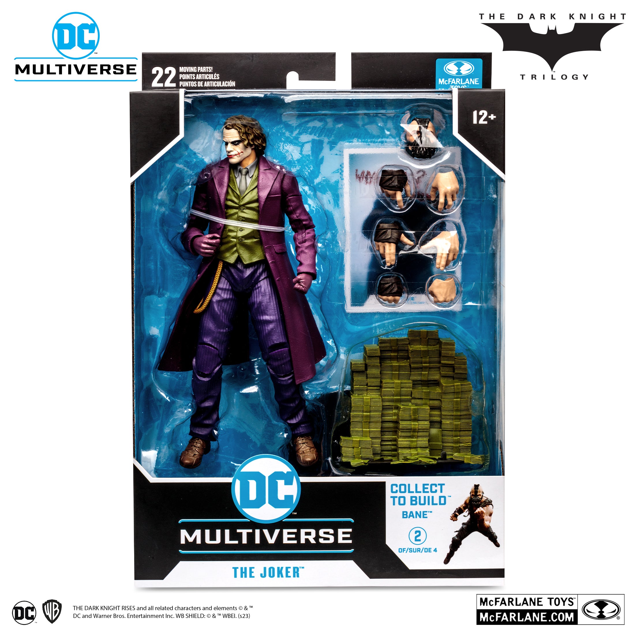 The Joker con la pieza Build-A de Bane incluida en el empaque