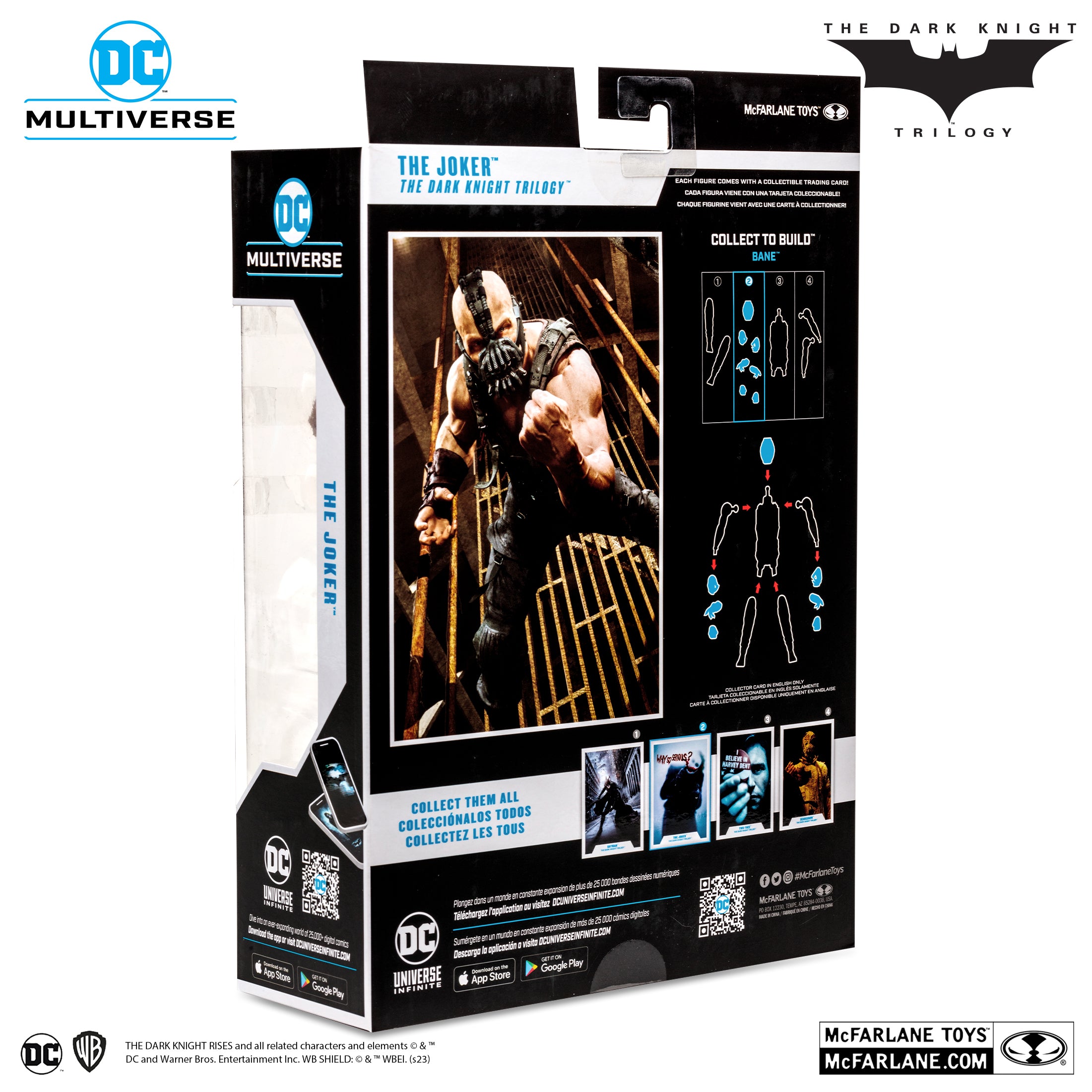 Vista lateral de la caja de The Joker DC Multiverse #212