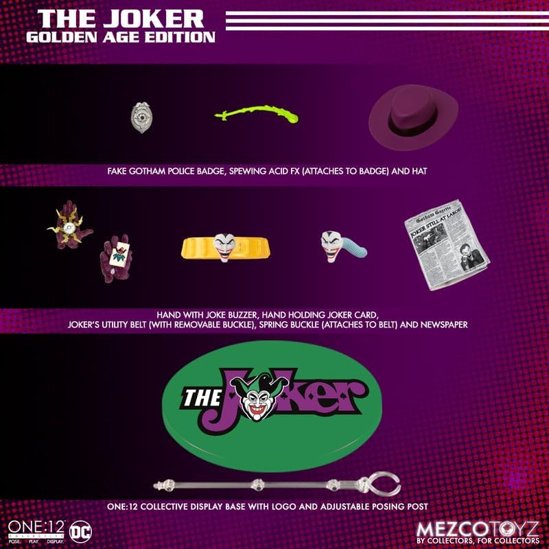 Mezco Toyz One 12 Collective The Joker Golden Age Edition