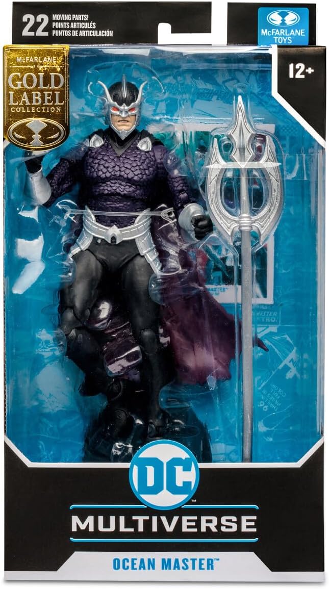 Ocean Master de Aquaman New 52, figura McFarlane DC Multiverse Gold Label de 7 pulgadas