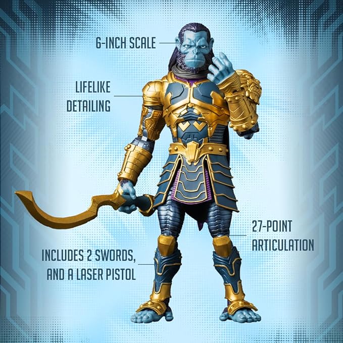 Spero Toys Animal Warriors of the Kingdom Kah Lee con Armadura de Conquista