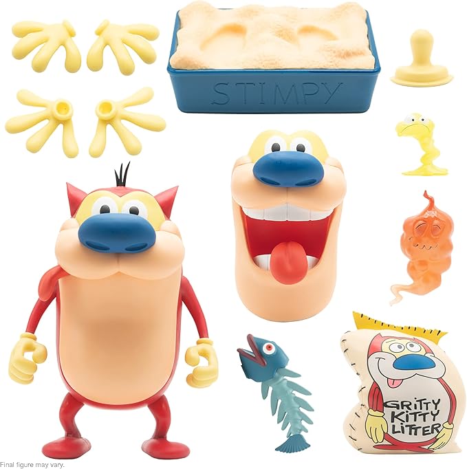 Super7 Ultimates Ren Y Stimpy Bundle Pack de 2 Figuras