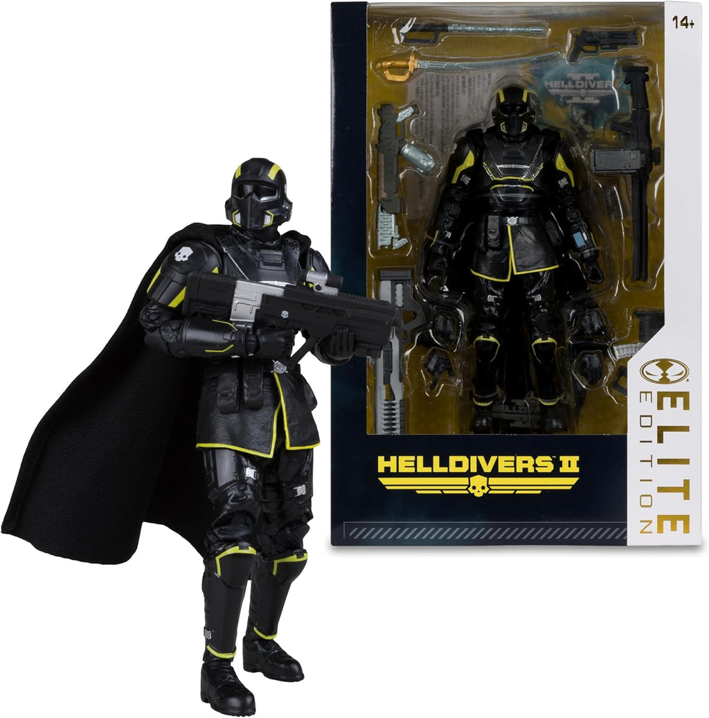 B-01 Tactical de Helldivers II con la capa de tela, figura McFarlane Elite Edition #10 de 7 pulgadas