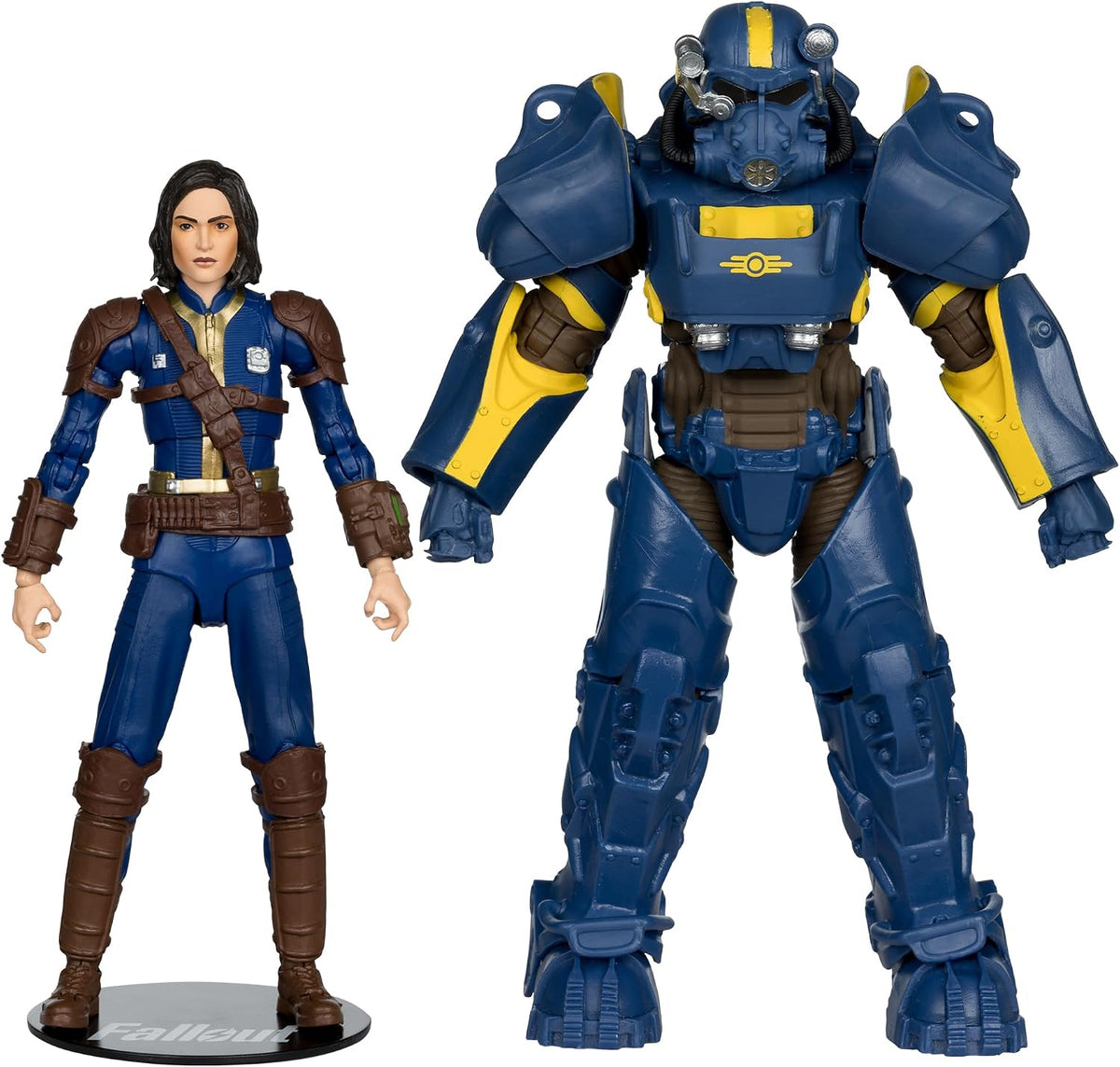 Sole Survivor y T-60 Vault Tec McFarlane de frente sobre sus bases