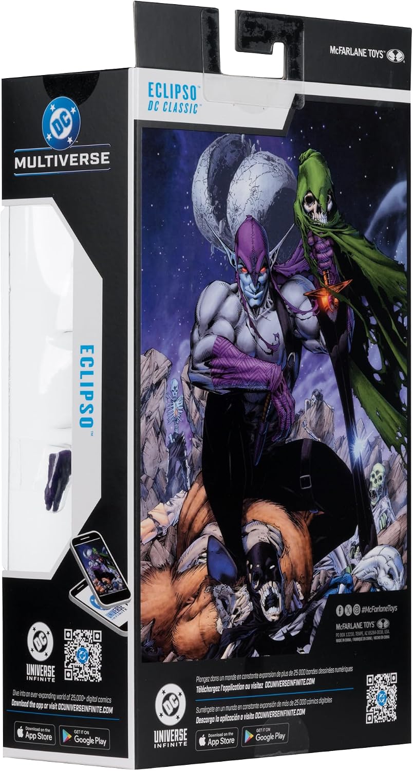 Reverso de la caja de Eclipso con el arte del personaje