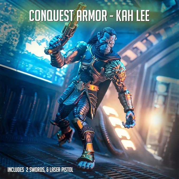 Spero Toys Animal Warriors of the Kingdom Kah Lee con Armadura de Conquista