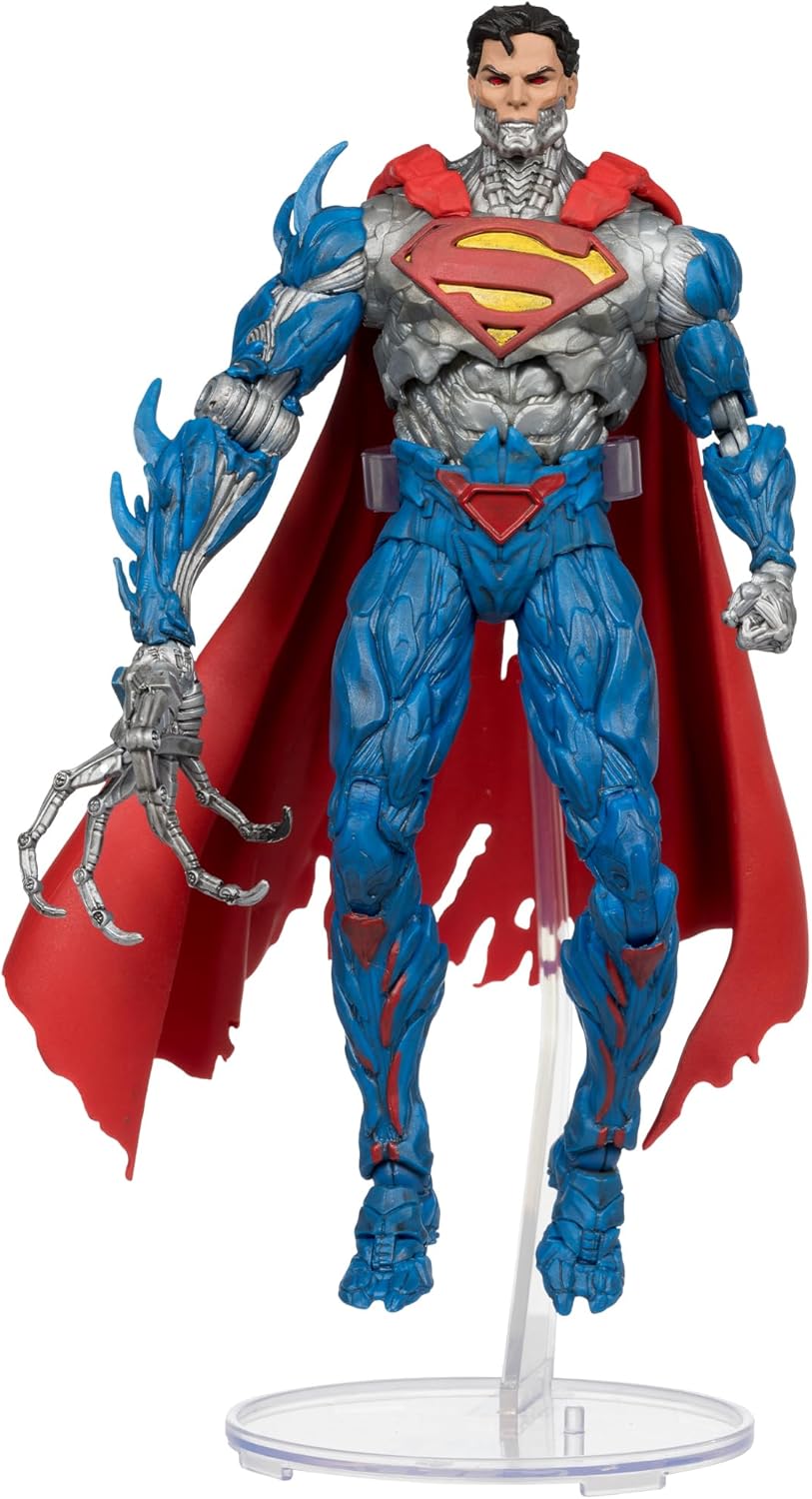 Figura Cyborg Superman New 52, detalle de la estructura metálica expuesta del torso