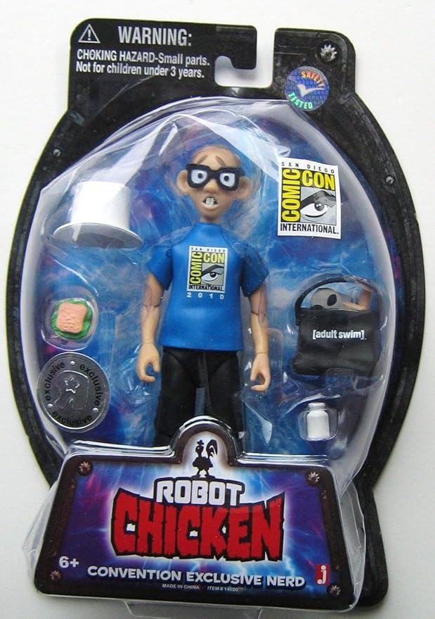 Jazwares Adult Swim Robot Chicken SDCC 2010 Exclusive Nerd
