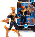 Waverider con los efectos de energía puestos, junto a su caja DC Multiverse Gold Label