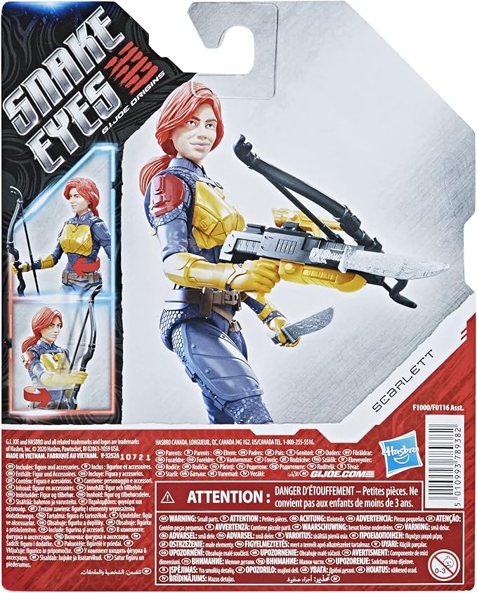 Hasbro G I Joe Snake Eyes Origins Scarlett Figura 1:12