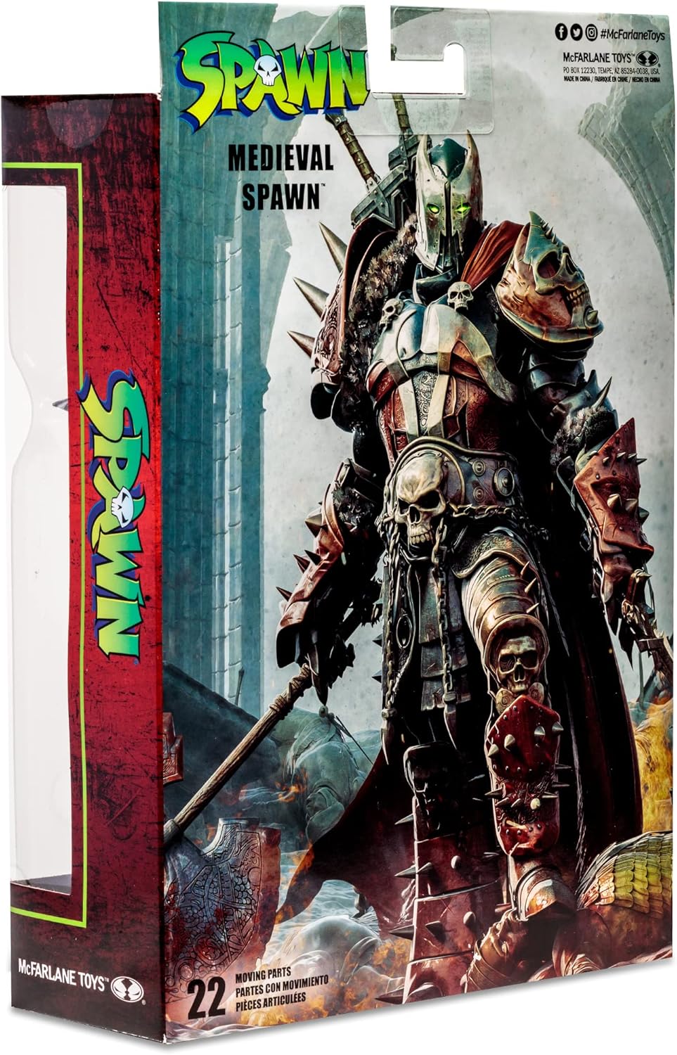 Medieval Spawn McFarlane Toys 7 pulgadas con capa de tela — vista 5