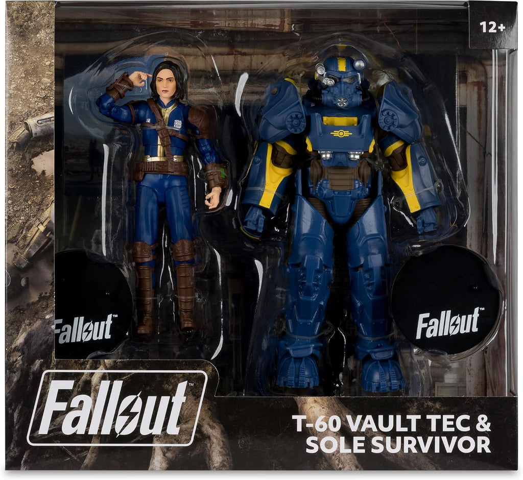 Caja de ventana del set T-60 Vault Tec y Sole Survivor McFarlane Fallout, vista frontal
