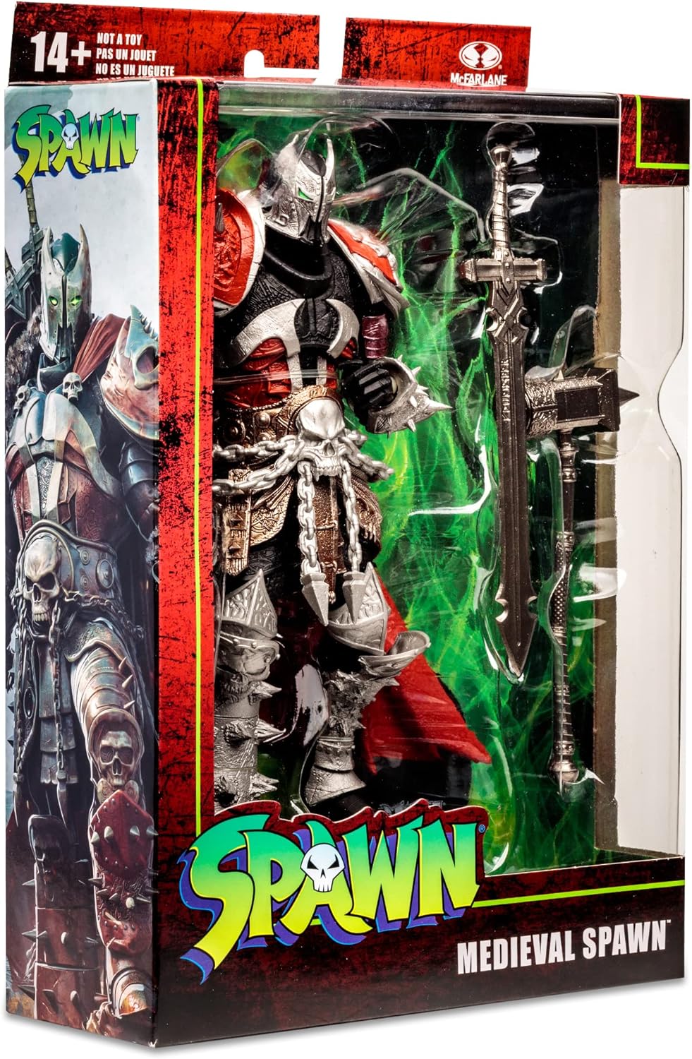 Medieval Spawn McFarlane Toys 7 pulgadas con capa de tela — vista 4