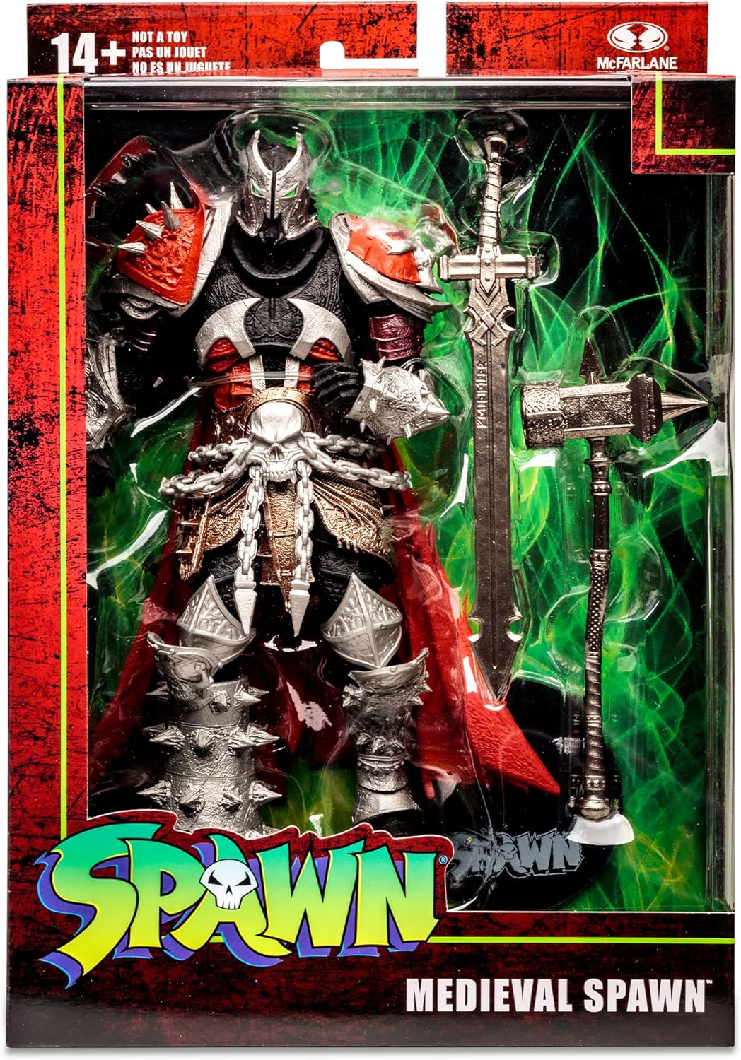 Medieval Spawn McFarlane Toys 7 pulgadas con capa de tela — vista 3