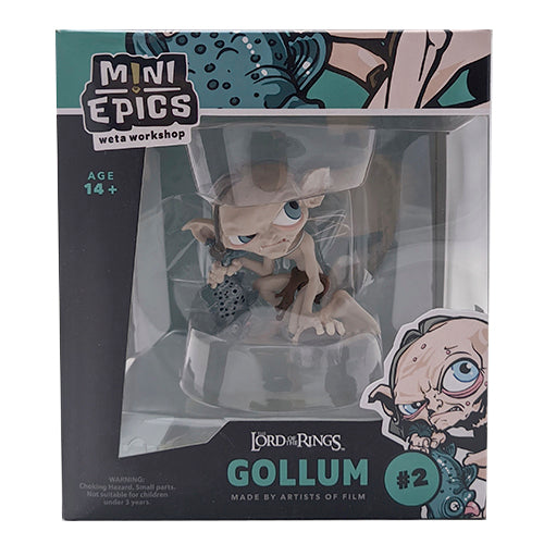 Caja del Gollum Mini Epics #2 de Wētā Workshop, vista de tres cuartos