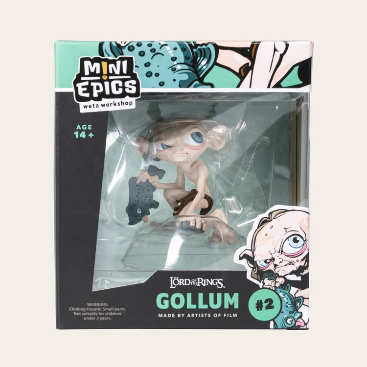 Gollum Mini Epics de Wētā Workshop en exhibición, El Señor de los Anillos