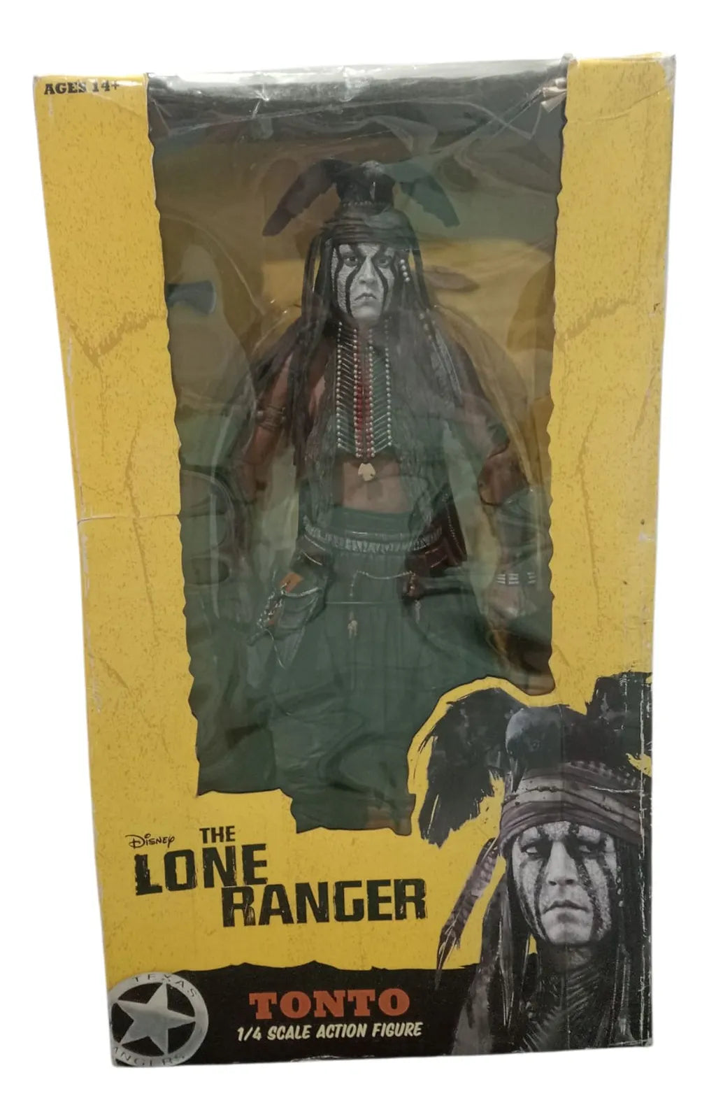 NECA Llanero Solitario Tonto Escala 1:4 Caja Maltratada