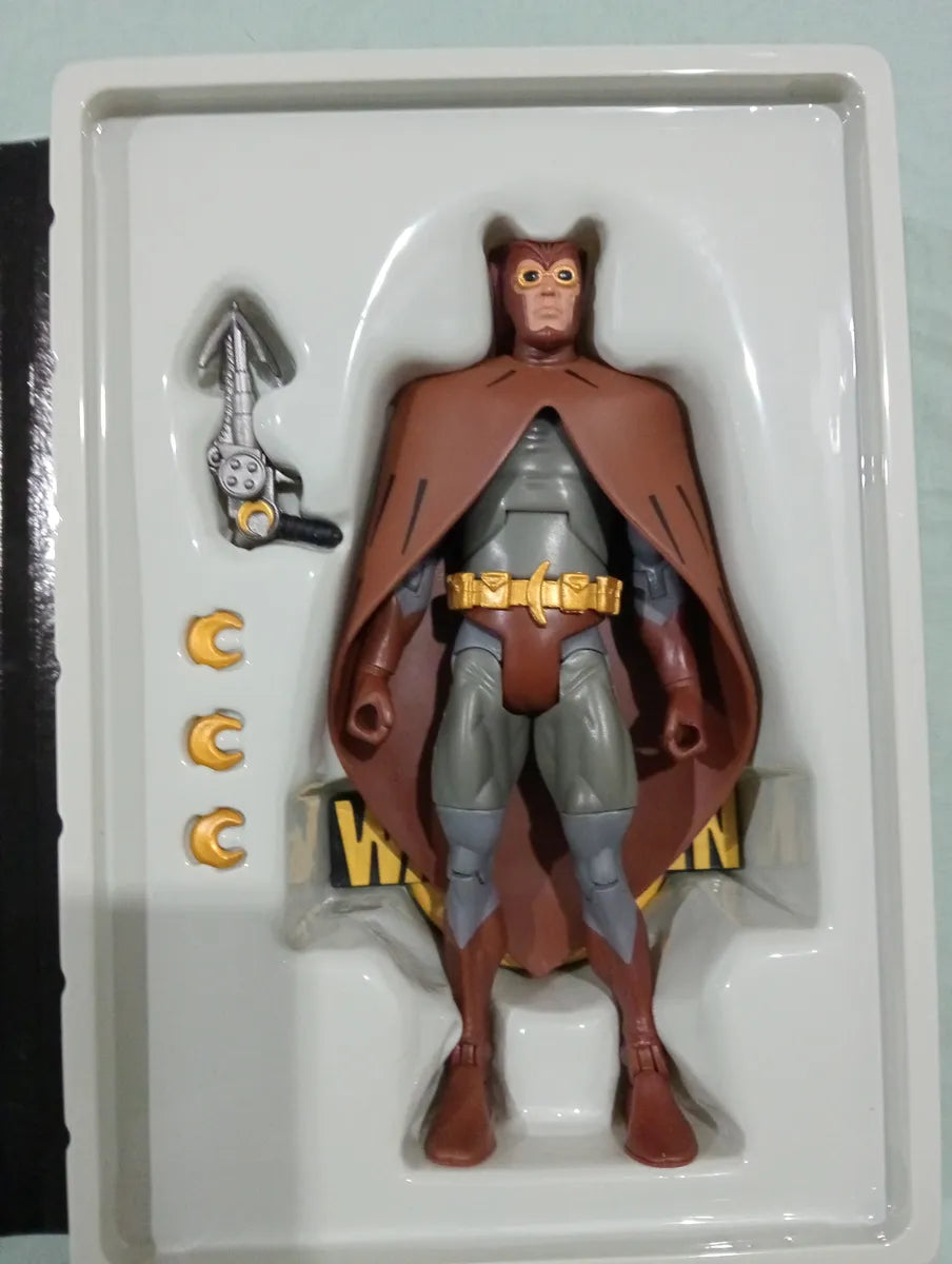 Mattel Adult Collector Watchmen Comic Bundle pack de 3 figuras: El Comediante, Buho Nocturno II y Espectro de Seda II (Cajas con detalle y figuras usadas)