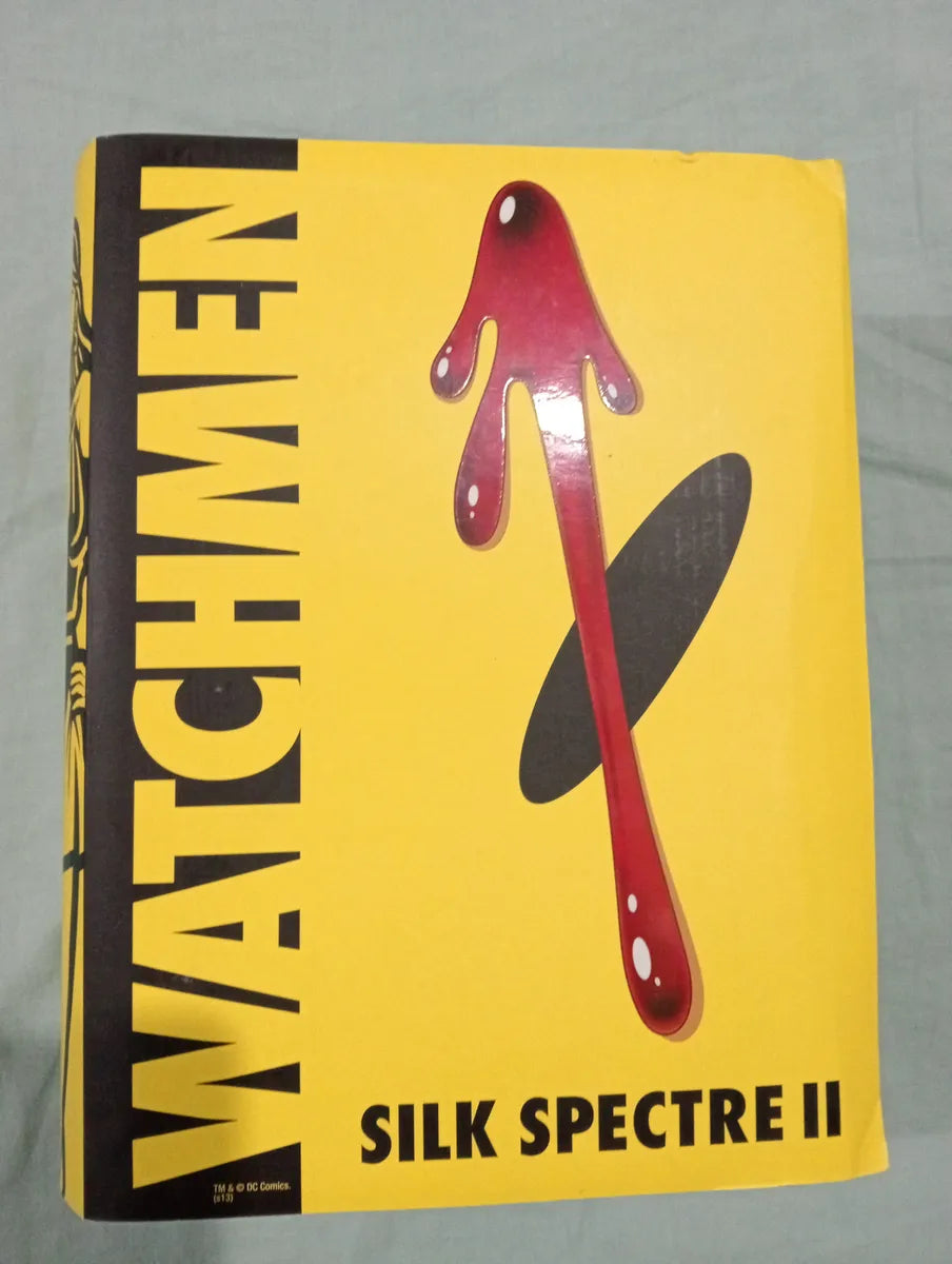 Mattel Adult Collector Watchmen Comic Bundle pack de 3 figuras: El Comediante, Buho Nocturno II y Espectro de Seda II (Cajas con detalle y figuras usadas)