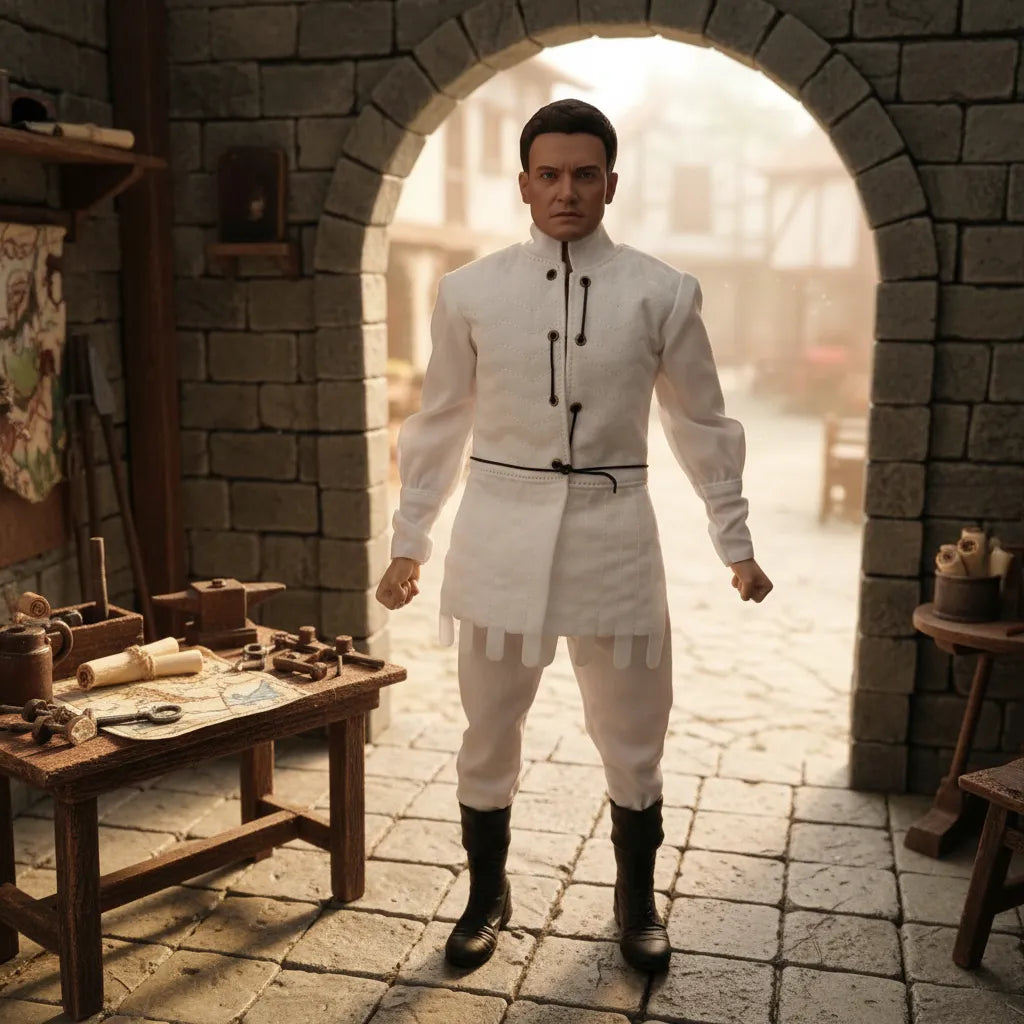 Medieval Knight (White) - Custom Collector Piece (1/6)