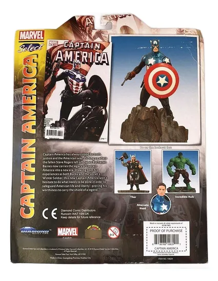 Diamond Select Toys Marvel Select Captain America Steve Rogers Figura 1:10
