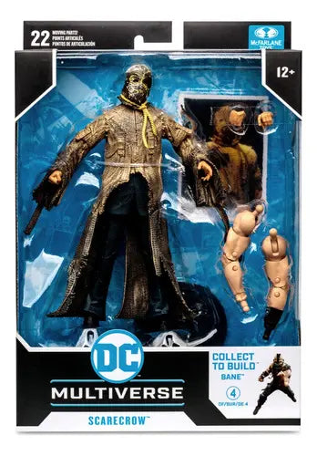 Caja de ventana del Scarecrow McFarlane DC Multiverse Build-A Bane, vista frontal