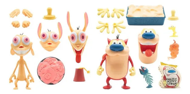 Super7 Ultimates Ren Y Stimpy Bundle Pack de 2 Figuras