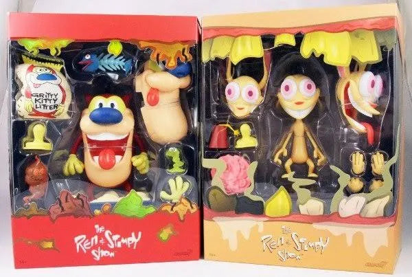 Super7 Ultimates Ren Y Stimpy Bundle Pack de 2 Figuras
