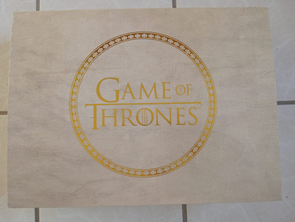 Dark Horse Deluxe Game of Thrones Mapa con Marcadores de Madera con Motivos de Las Casas (Caja con Detalles)