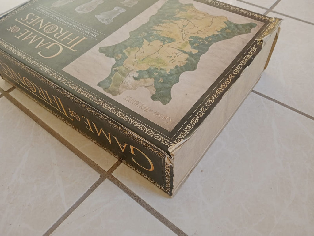 Dark Horse Deluxe Game of Thrones Mapa con Marcadores de Madera con Motivos de Las Casas (Caja con Detalles)