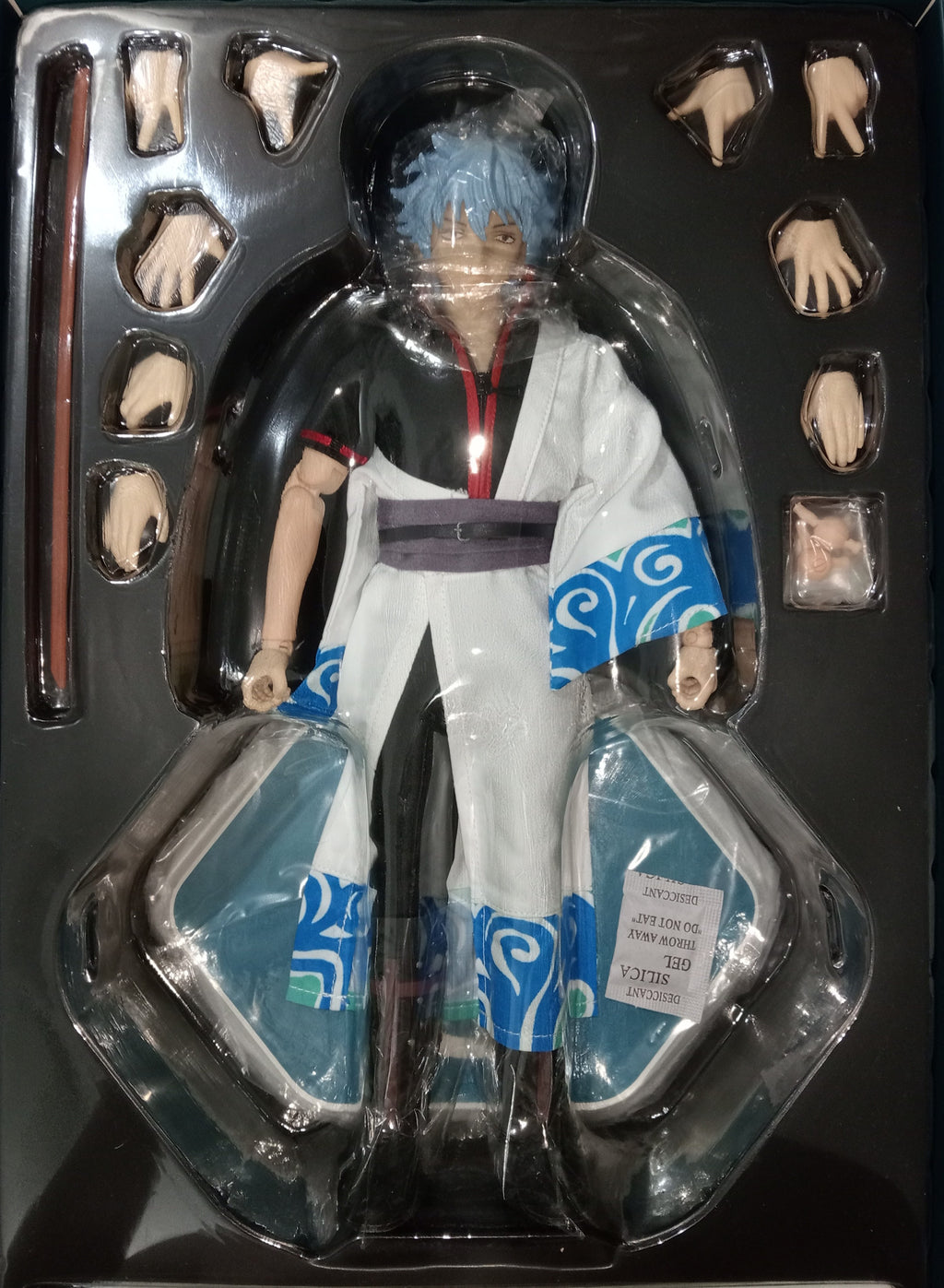 Sakata Gintoki Xiao Ming Studio XM001 escala 1/6 Gintama — charola completa con la figura, bokuto y manos intercambiables