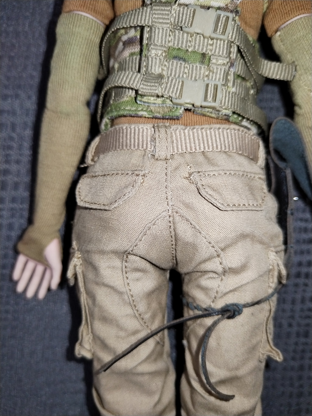 War Girl 1/6: espalda del chaleco portaplacas