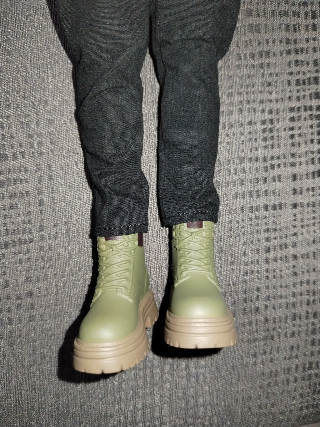 Neon Girl 1/6: botas verde olivo de senderismo