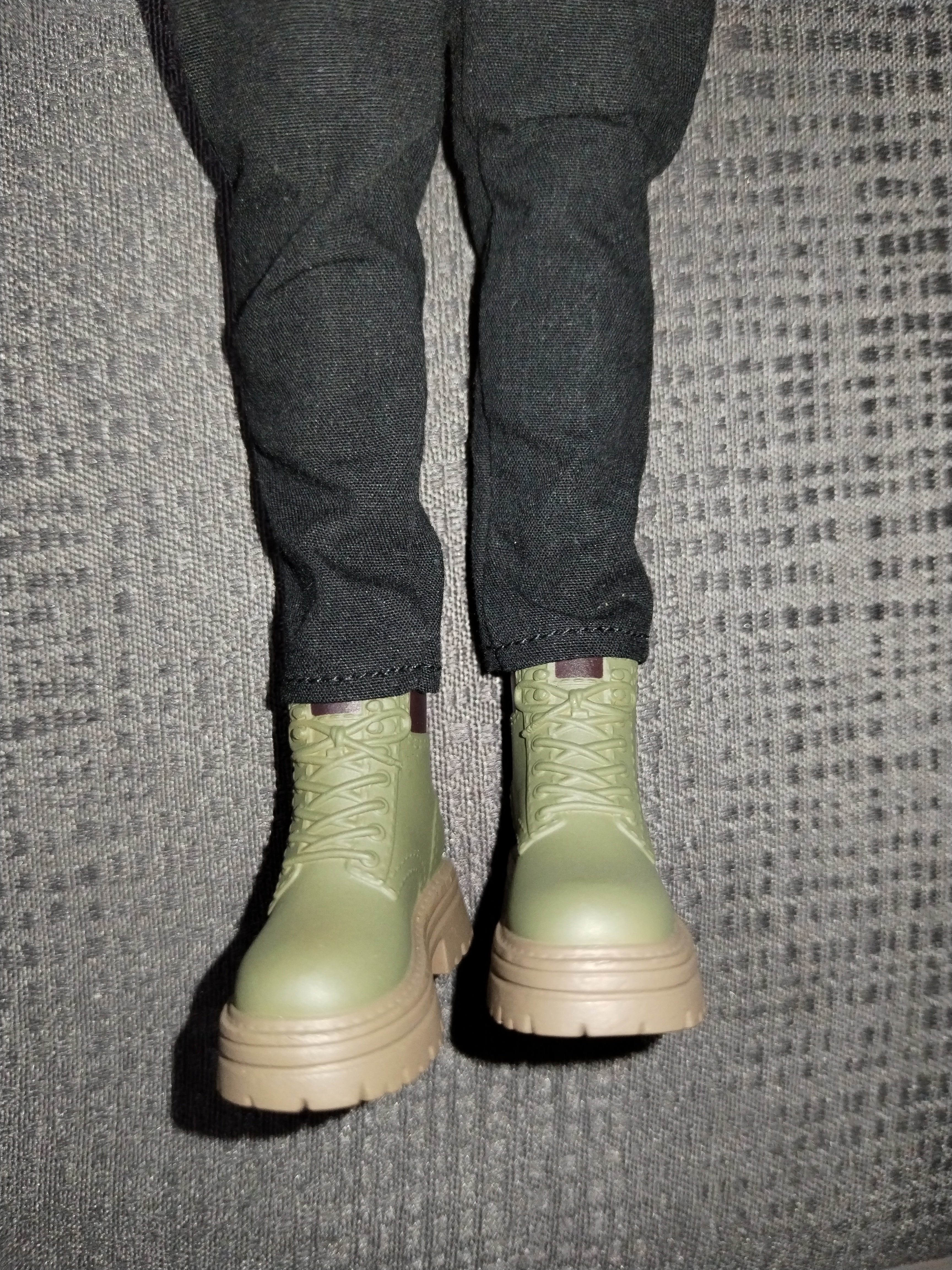 Neon Girl 1/6: botas verde olivo de senderismo