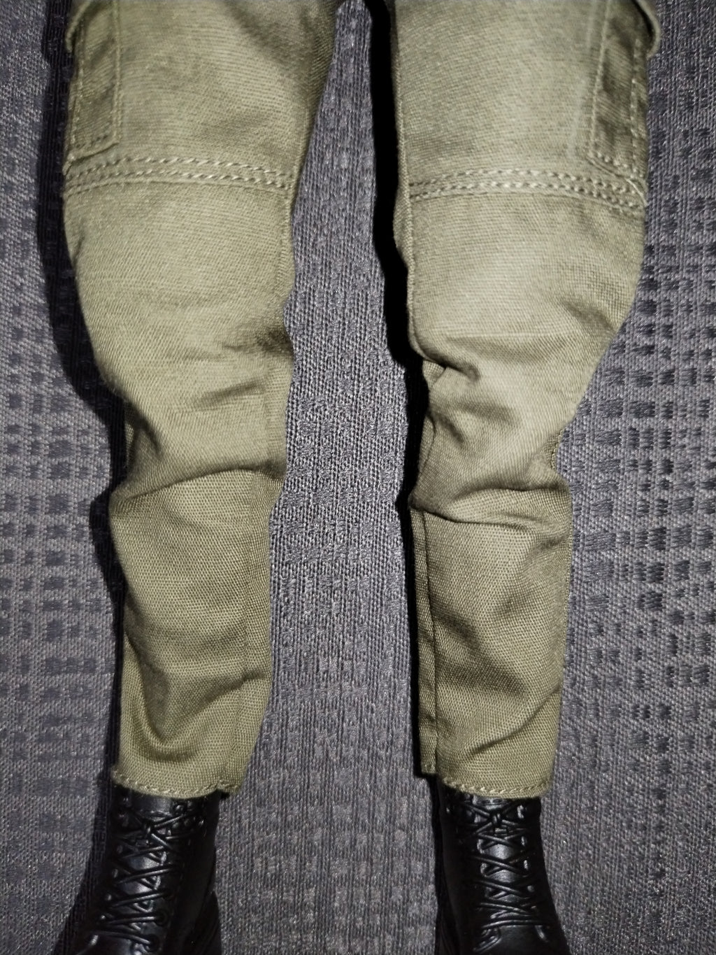 Ash Girl 1/6: botas negras de senderismo, vista frontal