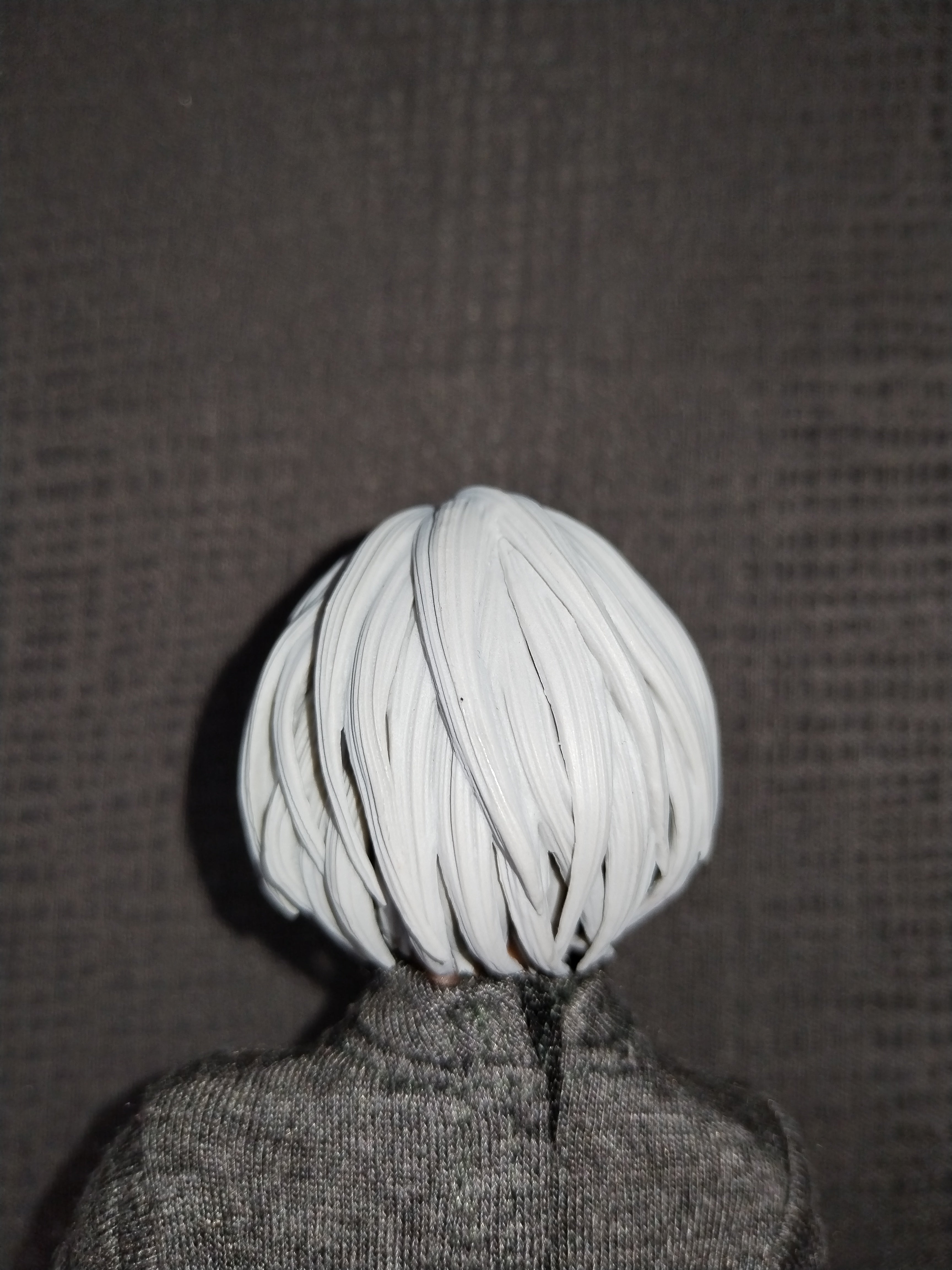 Assassin Girl 1/6: nuca y caída del cabello plateado