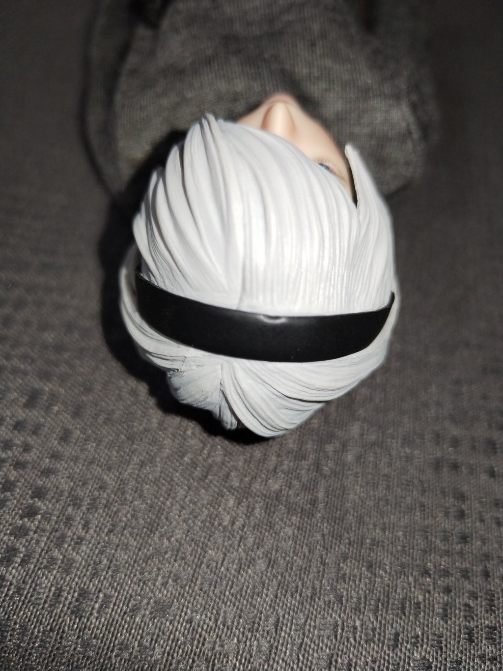 Assassin Girl 1/6: suéter gris tejido a mano, detalle del punto