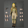 War Girl custom 1/6: figura con equipo táctico camuflado, pistola, manos y pies intercambiables