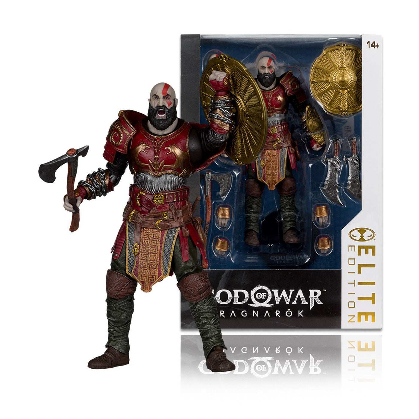 Kratos con Armadura de Ares – Figura 7" Deluxe God of War Ragnarök, McFarlane Elite Edition #12 (McFarlane)