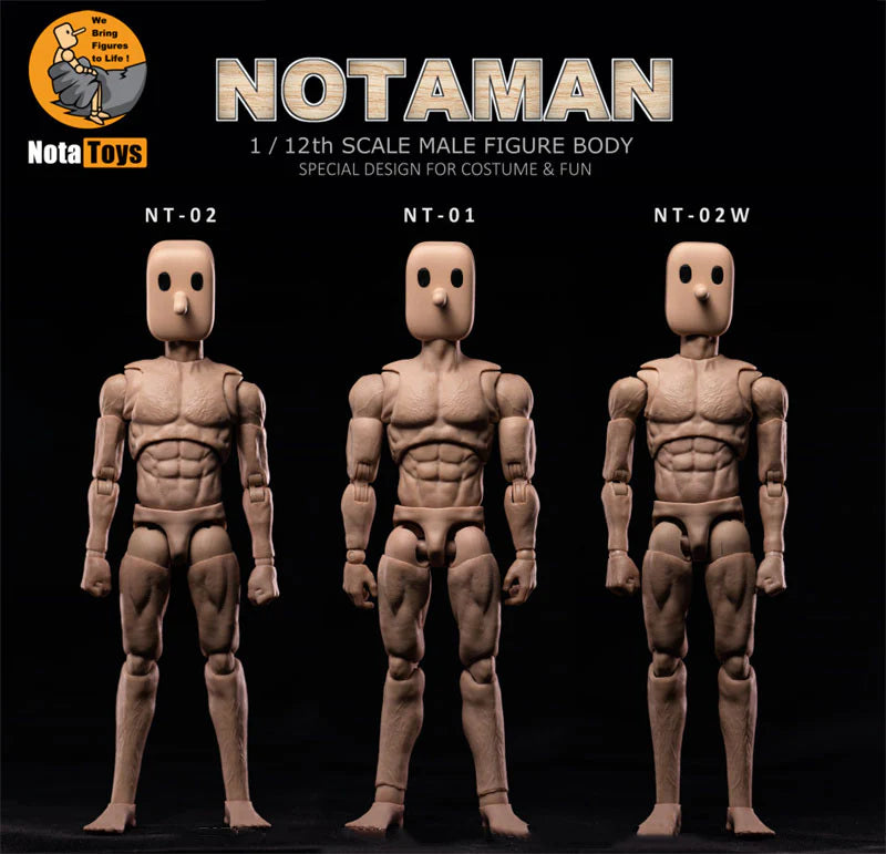 Notaman NT-01 – Cuerpo Musculoso 1/12, 6" (Nota Studio)