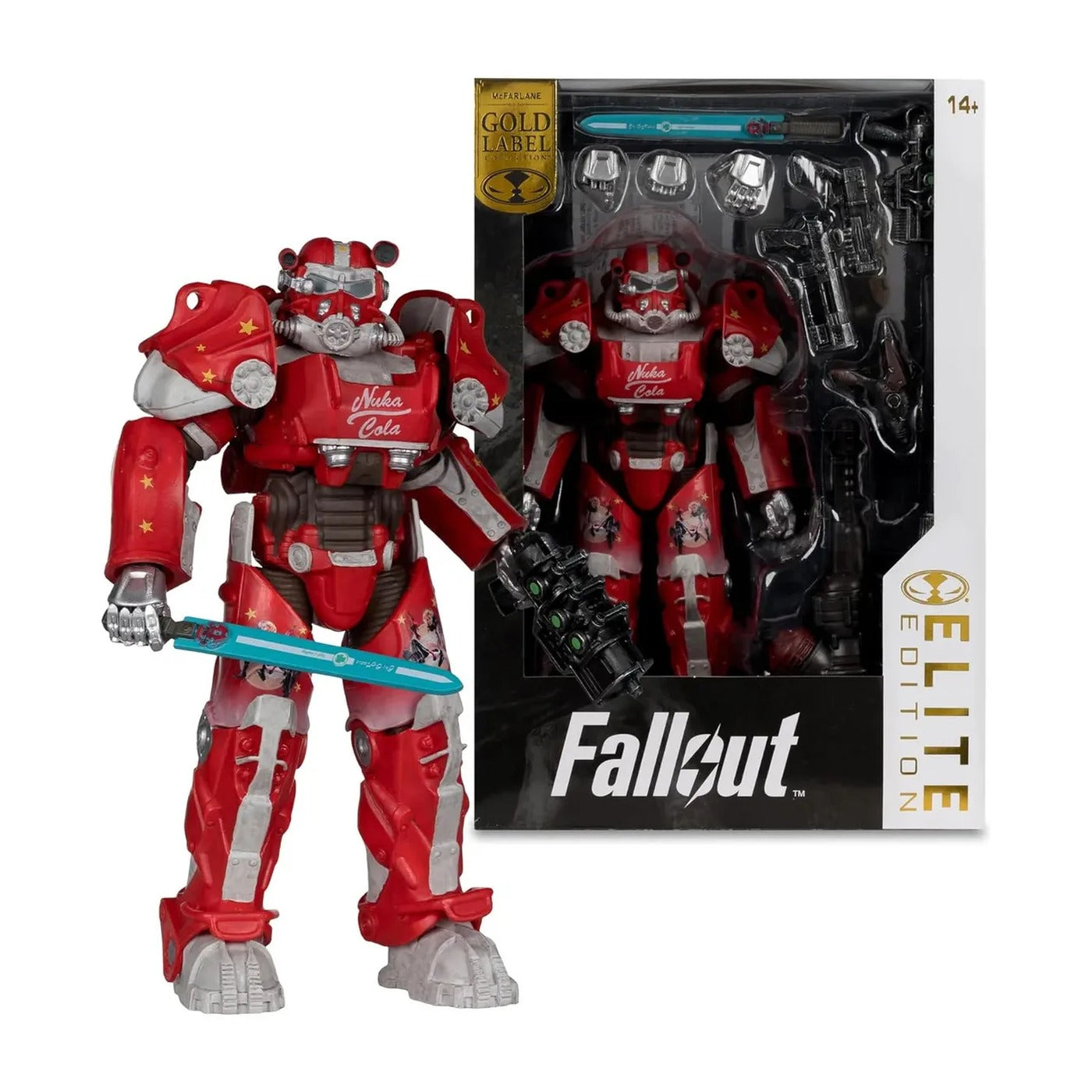 Servoarmadura T-60 Nuka-Cola – Figura 7" Fallout 76 Gold Label, McFarlane Elite Edition #8 (McFarlane)